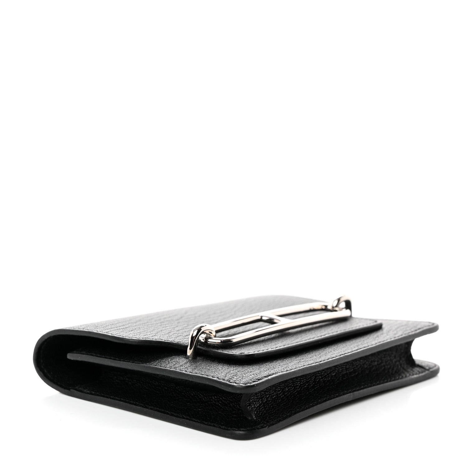 Hermes Chevre Mysore Roulis Slim Wallet Black 5 of 8