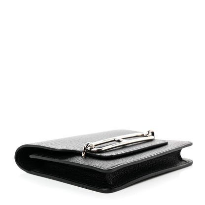 Hermes Chevre Mysore Roulis Slim Wallet Black 5 of 8