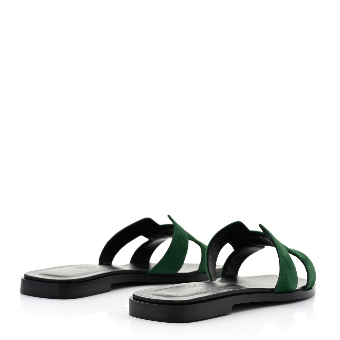 Suede Goatskin Oran Sandals 36 Vert Electrique