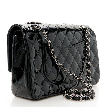 Chanel Patent Quilted Medium Double Flap Black 3 of 12