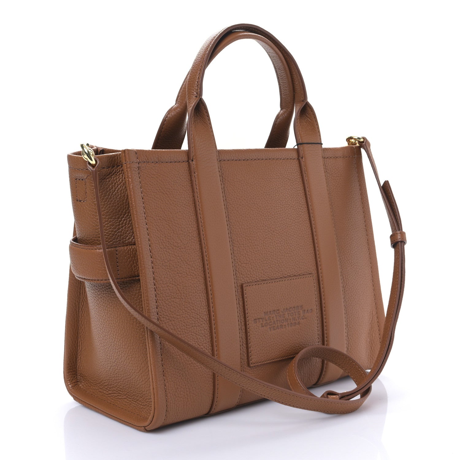 Marc Jacobs Grained Calfskin Medium The Tote Bag Argan Oil 3 of 9