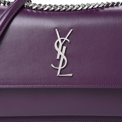 Saint Laurent Calfskin Medium Monogram Sunset Purple 7 of 9