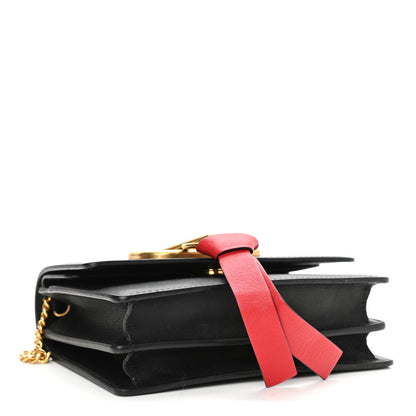 Valentino Garavani Smooth Calfskin Mini VRing Crossbody Bag Black 4 of 8
