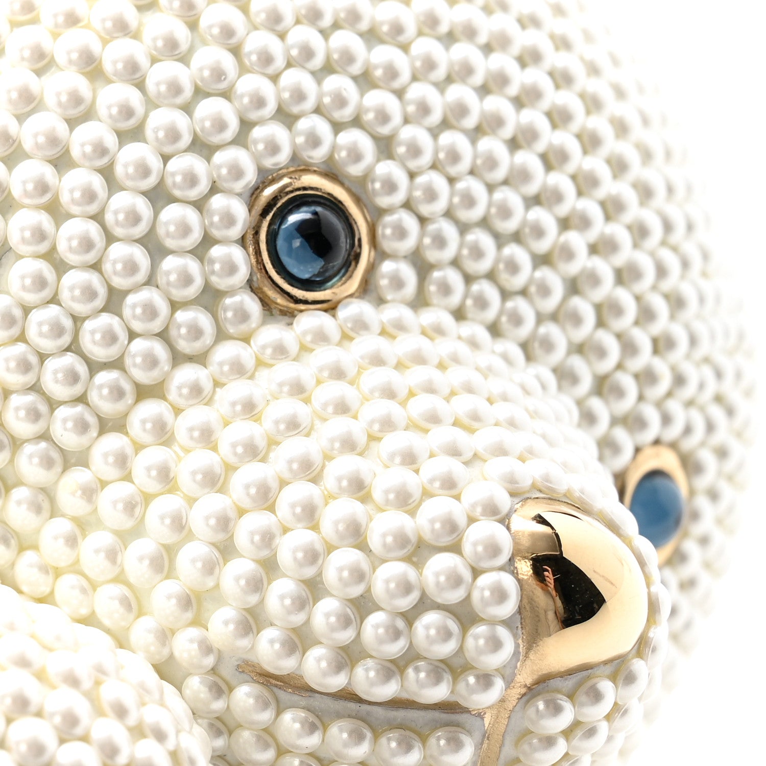 Judith Leiber Pearl Crystal Sweetheart Bear Minaudiere Clutch White 21 of 23