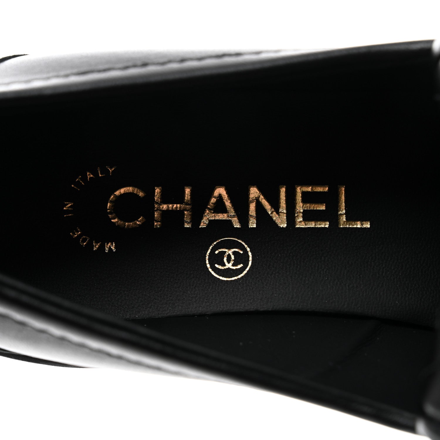 Chanel Lambskin Quilted CC Turnlock Loafers 37 Black 7 of 8