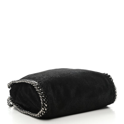 Stella McCartney Shaggy Deer Mini Falabella Fold Over Tote Black 4 of 11