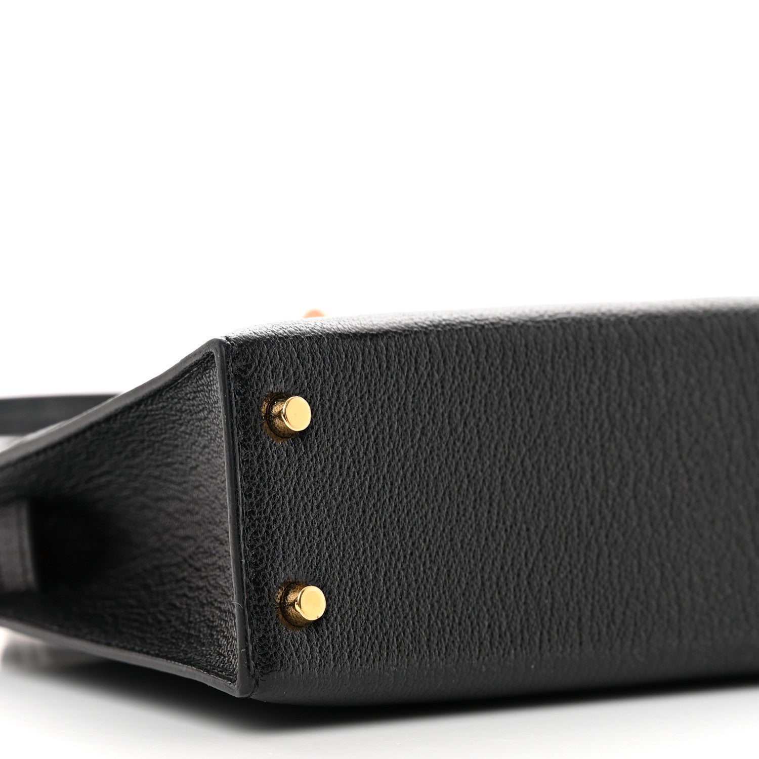 Hermes Chevre Mysore Horseshoe Mini Kelly Sellier 20 Black Rouge De Coeur 9 of 13