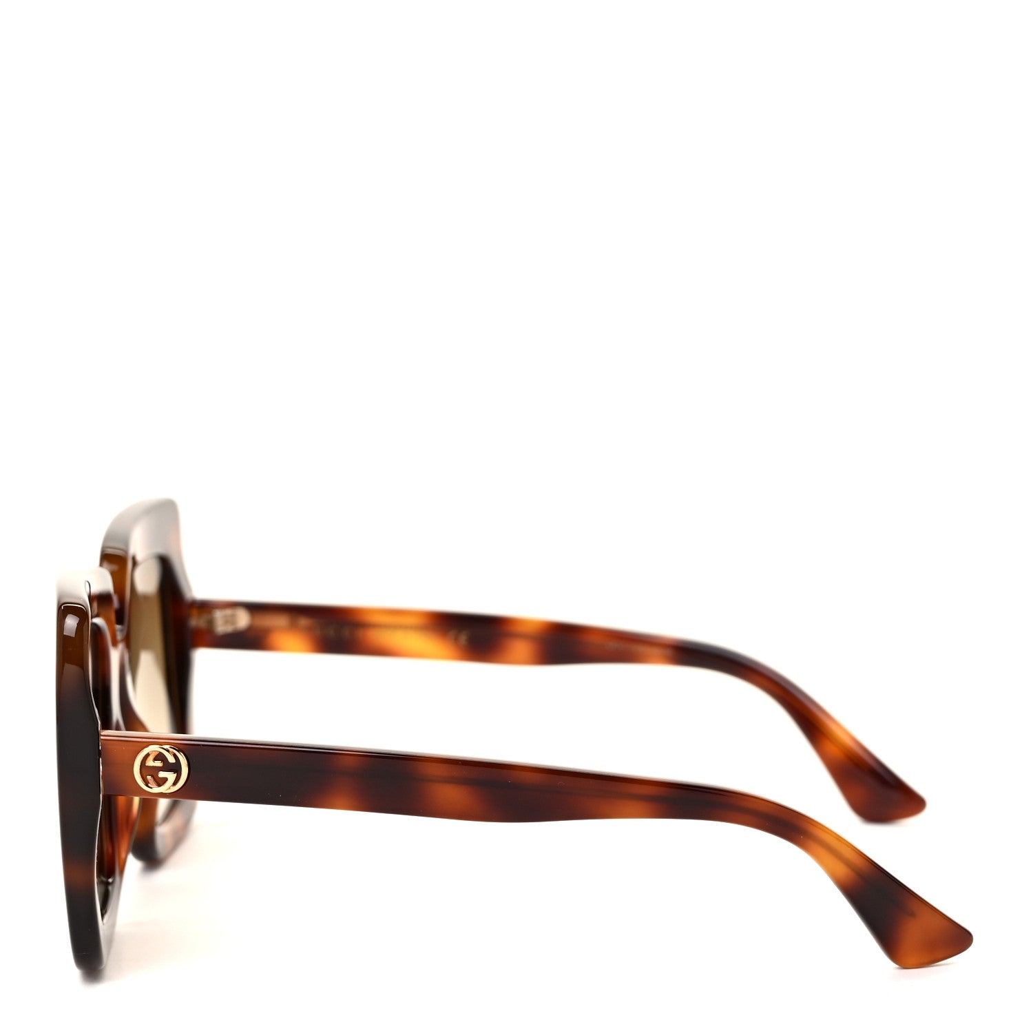 Gucci Acetate Oversize Sunglasses GG0328S Tortoise 3 of 7