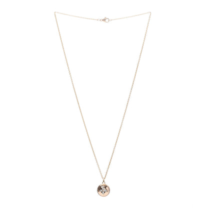 Louis Vuitton 18K Pink White Gold Diamond B Blossom Medallion Pendant Necklace 3 of 5