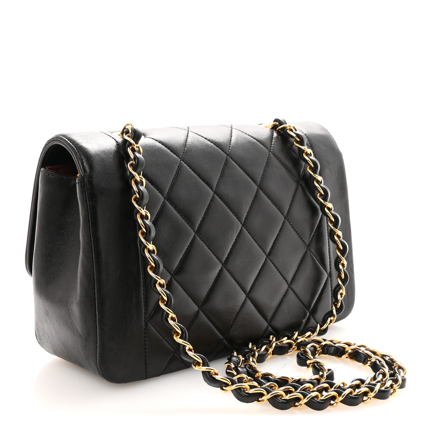 Chanel Lambskin Quilted Small Single Flap Black 2 of 9