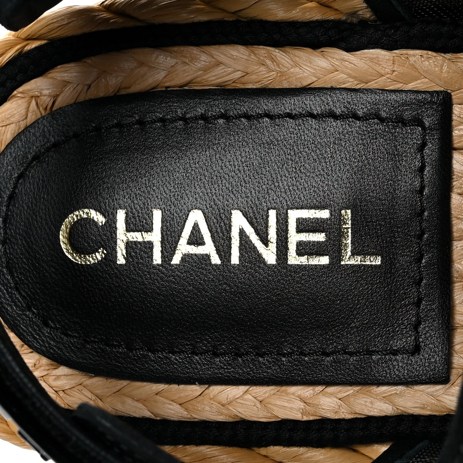 Chanel Mesh Patent Calfskin Velcro Dad Sandals 41 Black 7 of 8