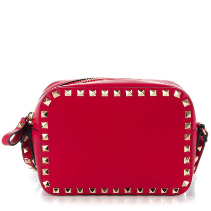 Valentino Garavani Calfskin Rockstud Camera Crossbody Bag Red 1 of 7