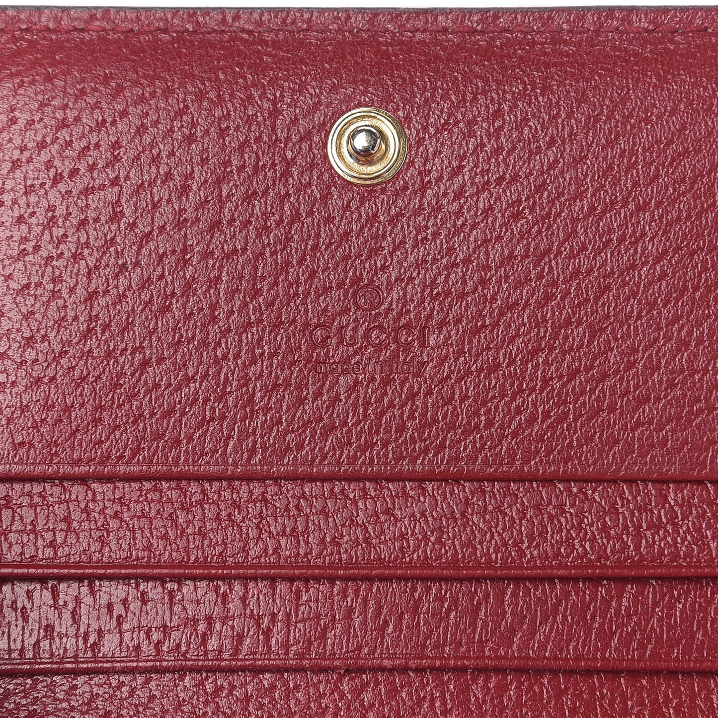 GG Supreme Monogram Tian Card Case Beige Multicolor Red