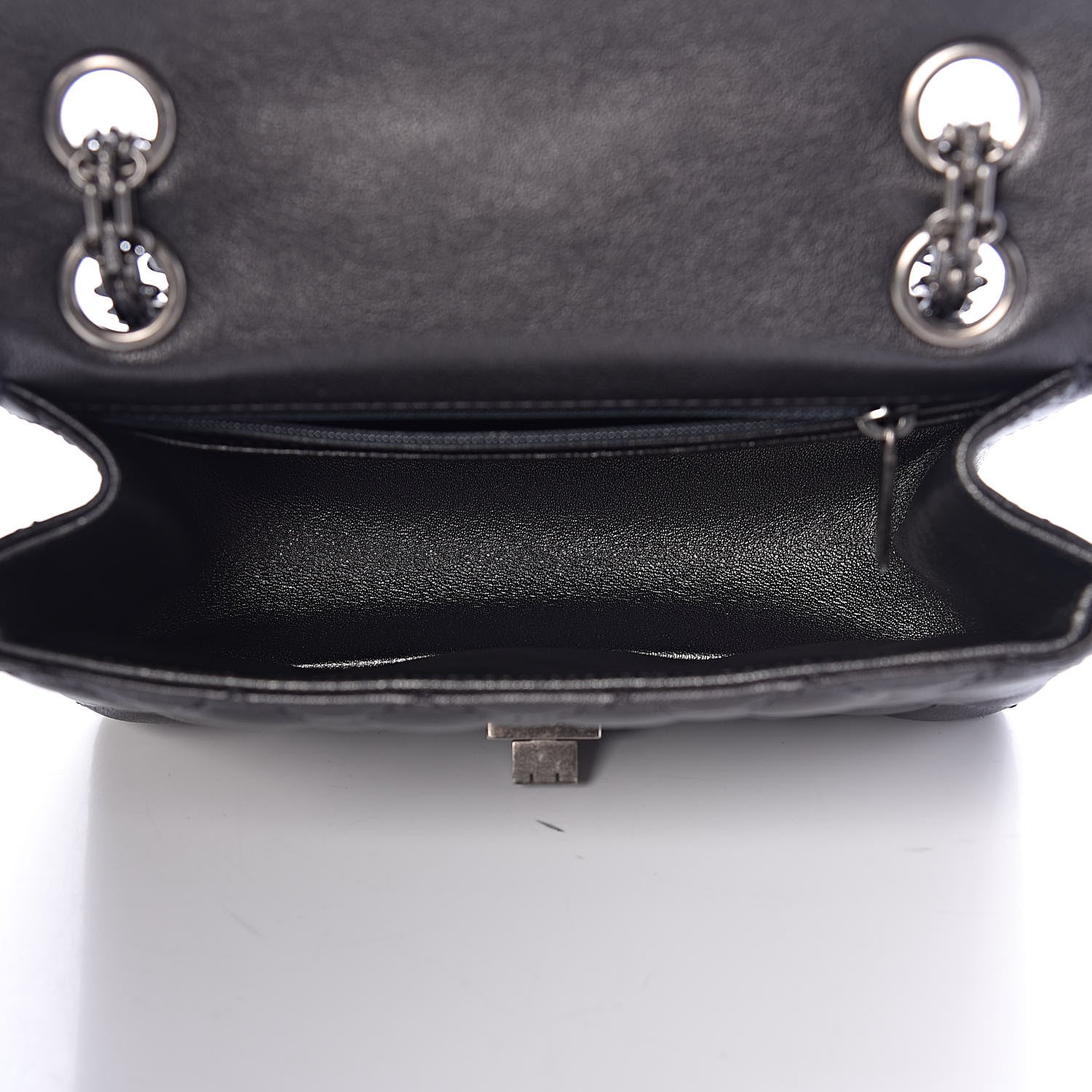 Chanel Sheepskin Quilted 2.55 Reissue Mini Flap Dark Grey 5 of 11