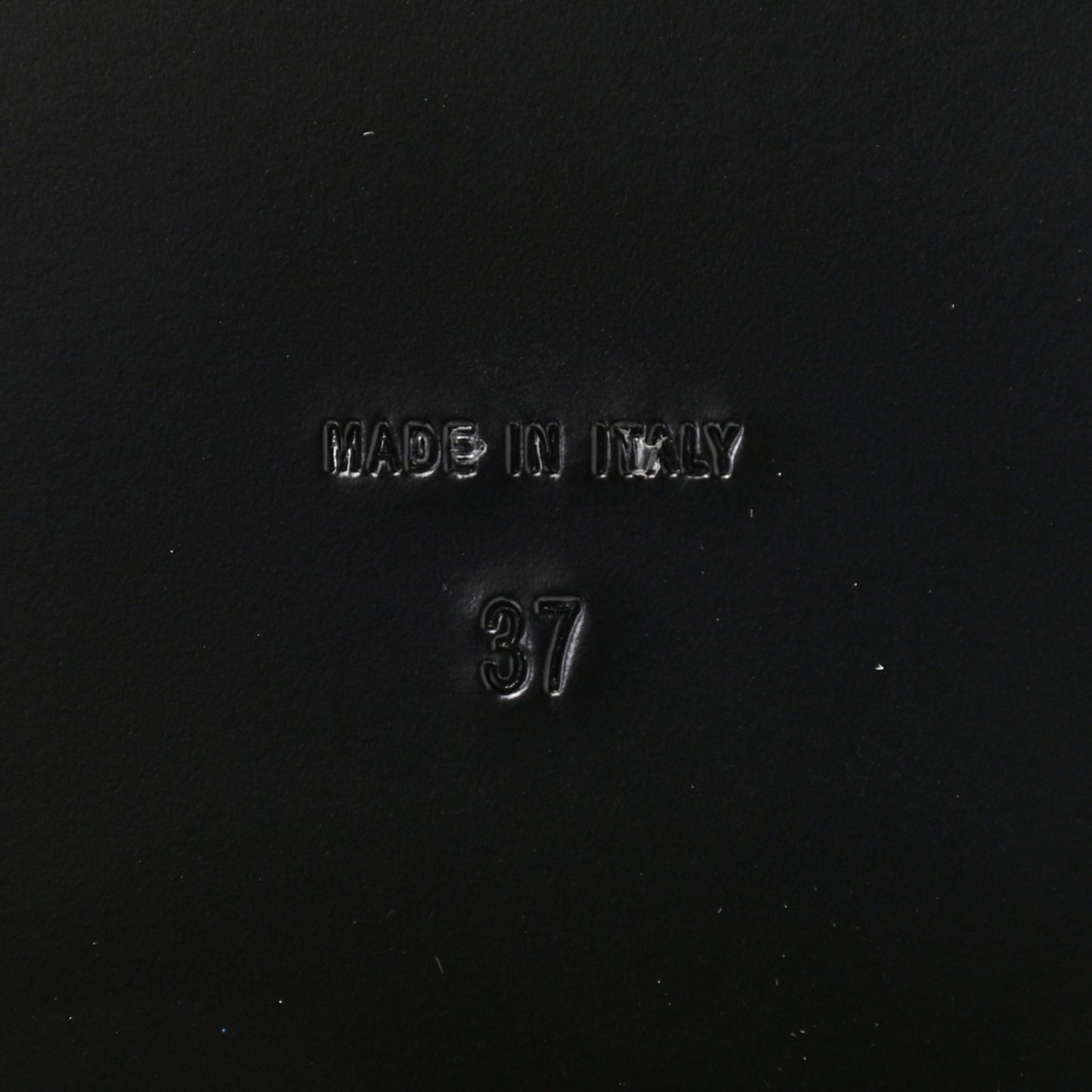 Stretch Fabric Lambskin CC Flat Sandals 37 Navy Blue Black