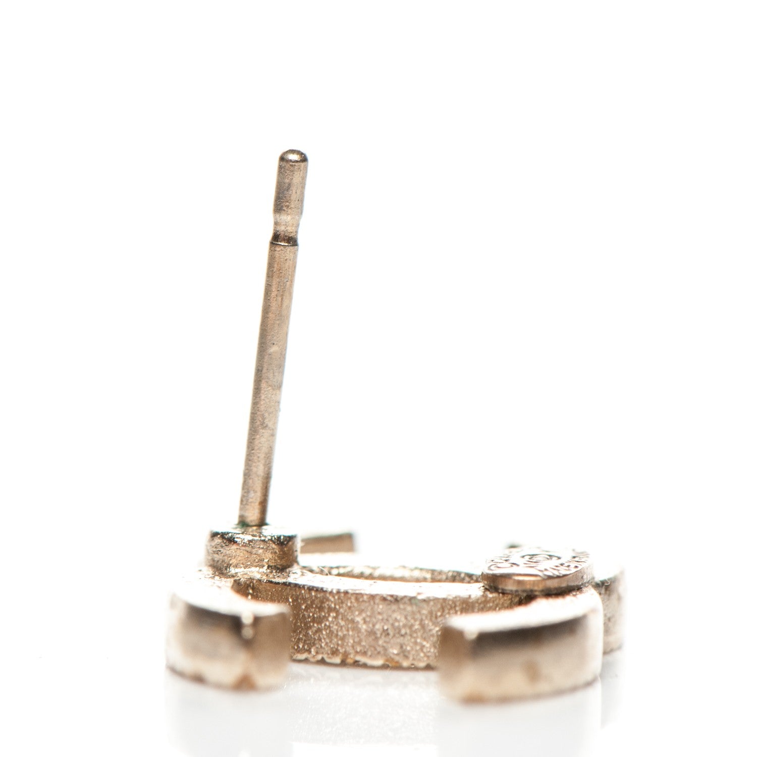 Chanel Crystal CC Earrings Gold 4 of 6