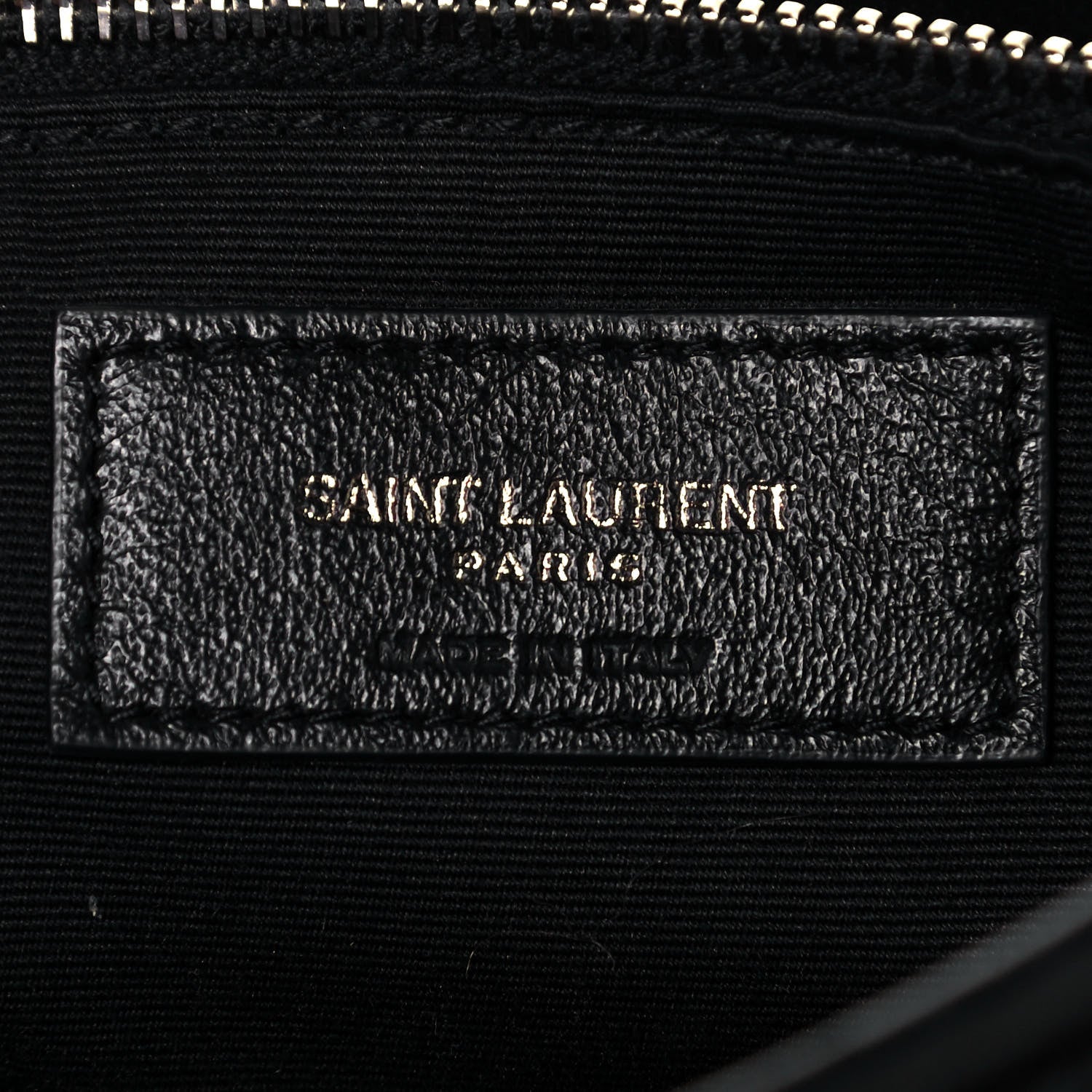 Saint Laurent Crinkled Calfskin Matelasse Monogram Medium Niki Chain Satchel Black 6 of 12