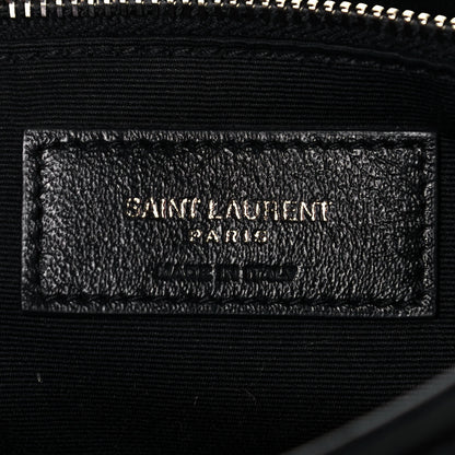 Saint Laurent Crinkled Calfskin Matelasse Monogram Medium Niki Chain Satchel Black 6 of 12