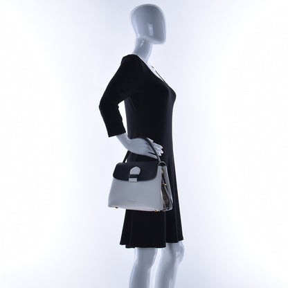 Burberry Derby Calfskin House Check Small Camberley Chalk White Black 4 of 12