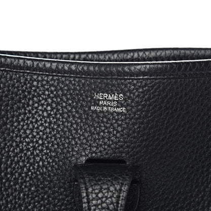 Hermes Taurillon Clemence Evelyne III PM Black 6 of 11