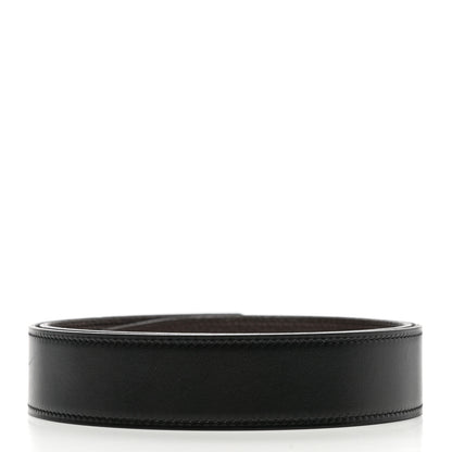 Hermes Box Togo 32mm H Belt Strap 80 Black Chocolate 2 of 7