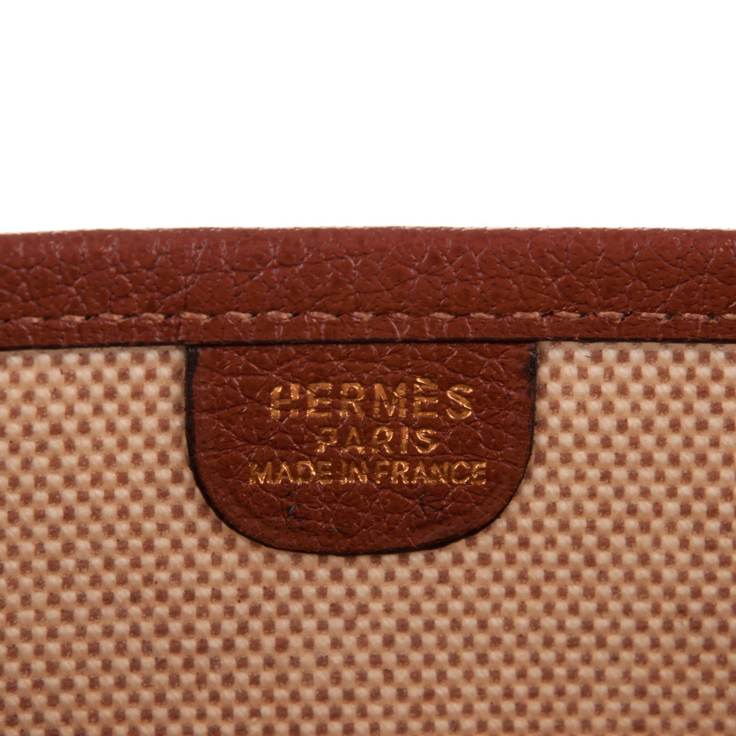Hermes Toile Ardennes Evelyne GM Ecru Noisette 6 of 8
