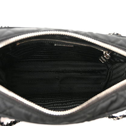 Prada Nylon Tessuto Impuntu Quilted Bandoliera Crossbody Bag Black 4 of 8