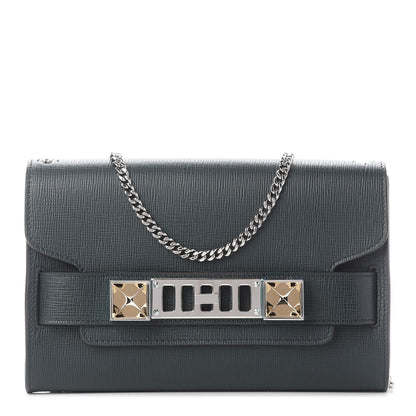 Proenza Schouler Linosa PS11 Chain Clutch Petrol Green 1 of 8