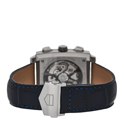 Tag Heuer Stainless Steel Alligator 40mm Monaco Automatic Watch Blue CBL2111.0 3 of 5