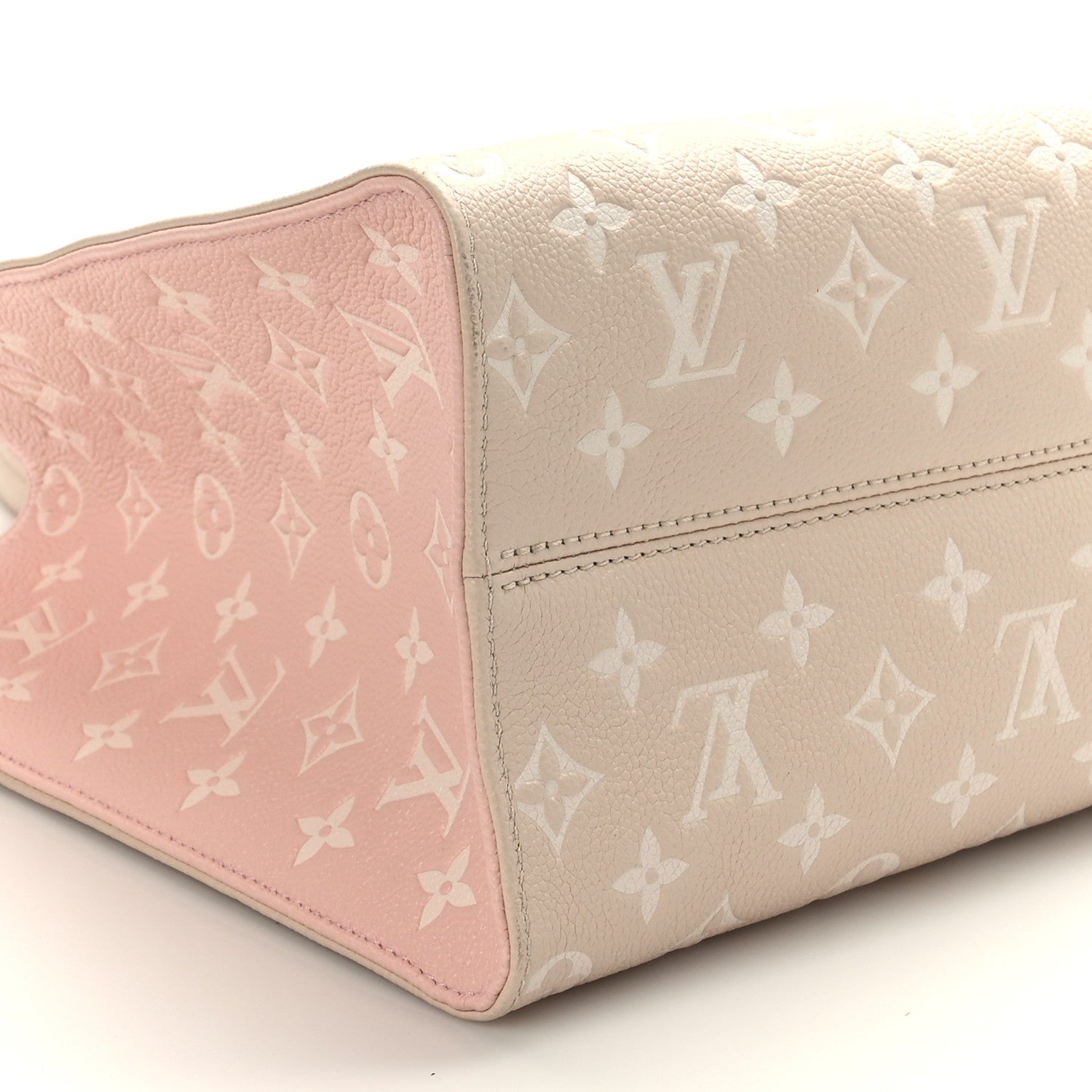 Louis Vuitton Empreinte Monogram Spring In The City Onthego MM Beige Pink Yellow 7 of 8