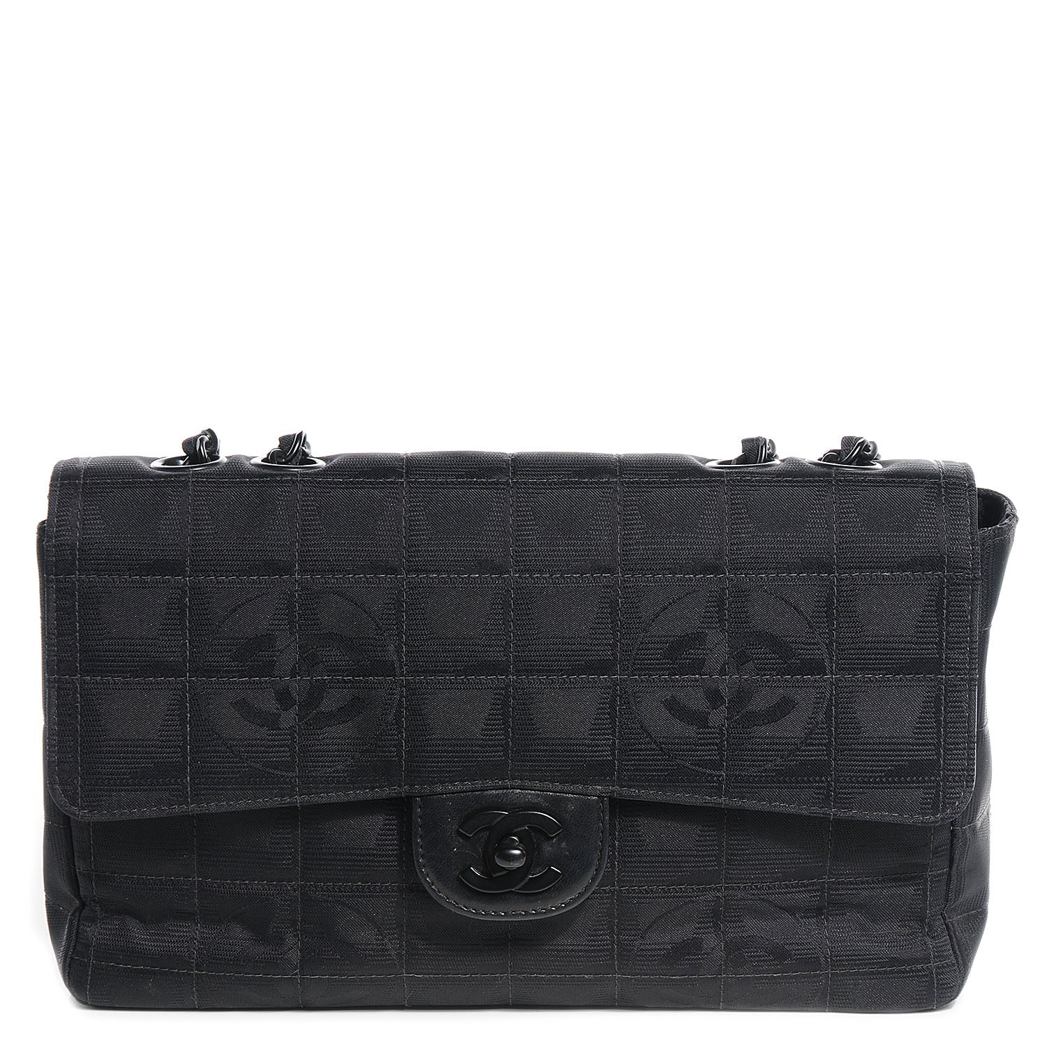Chanel Nylon Travel Flap Black 1 of 9
