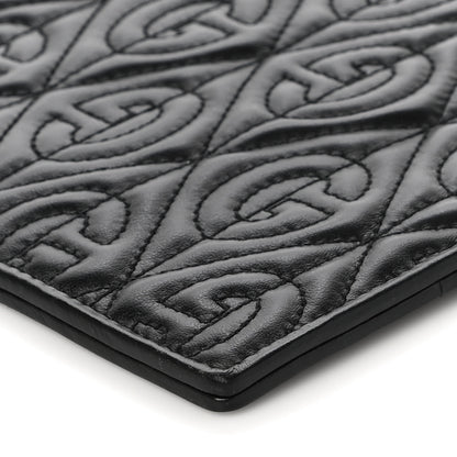 Gucci Calfskin G Rhombus Quilted Documents Holder Black 9 of 9
