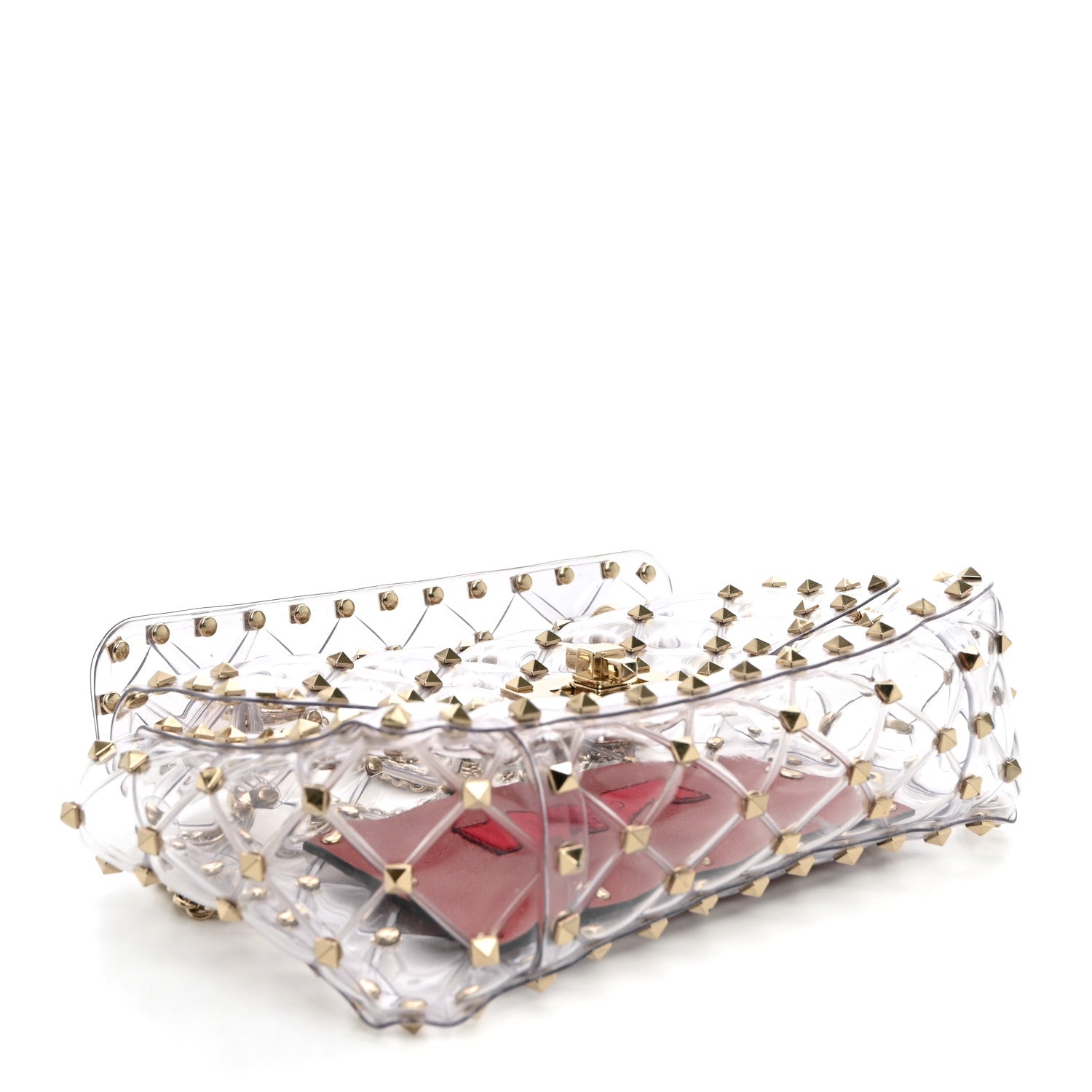 Valentino Garavani PVC Small Rockstud Spike Shoulder Bag 4 of 10