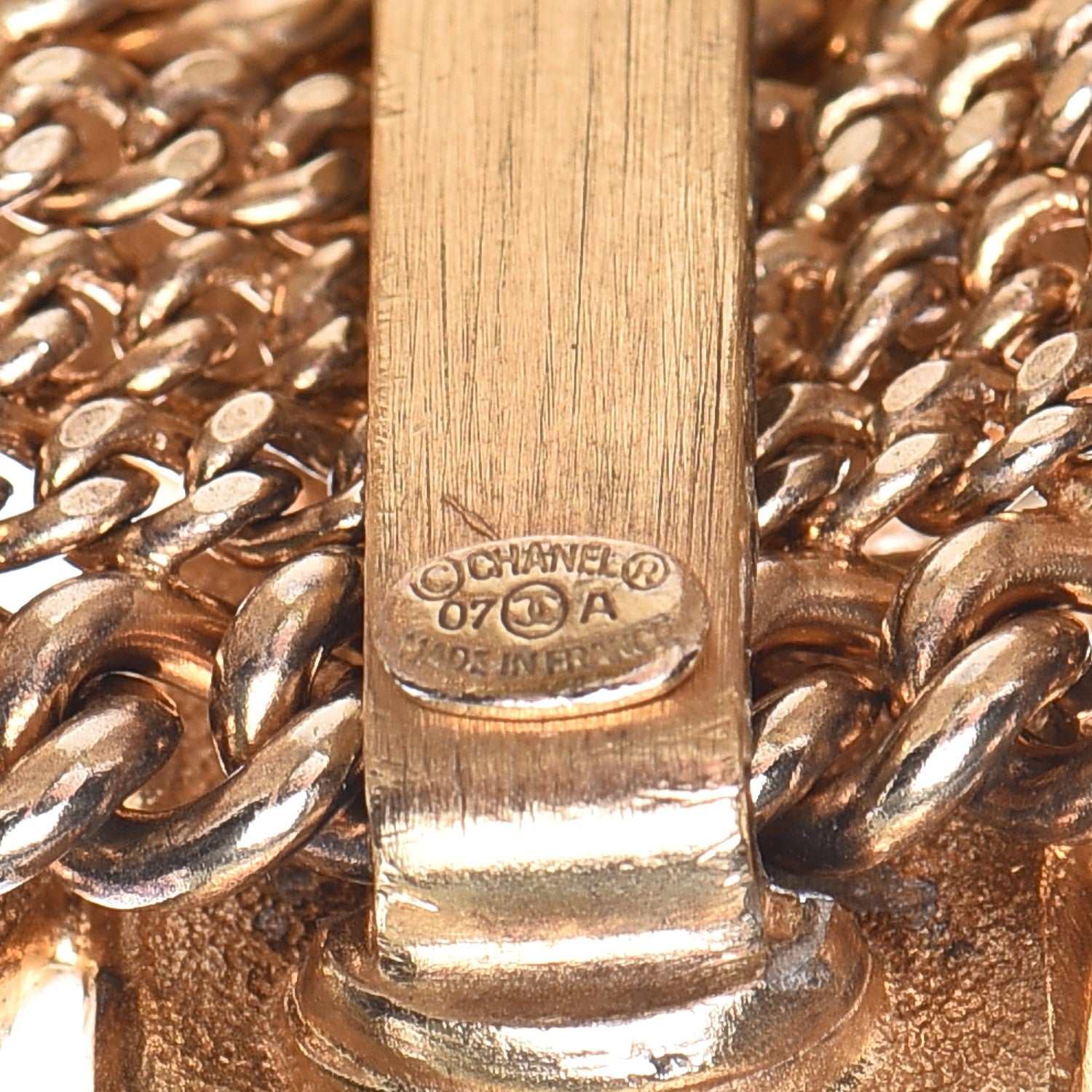 Chanel Beaded Gripoix Bracelet Black Gold 5 of 5