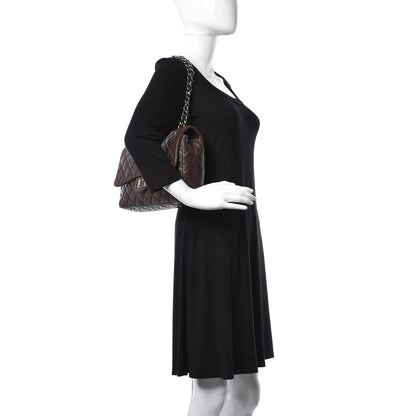 Chanel Lambskin Quilted Jumbo Hybrid Reissue Flap Brown 2 of 13