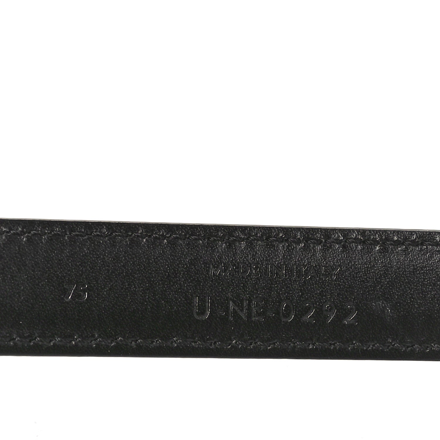 Celine Box Calfskin Small 18mm Triomphe Belt 75 30 Black 1701563