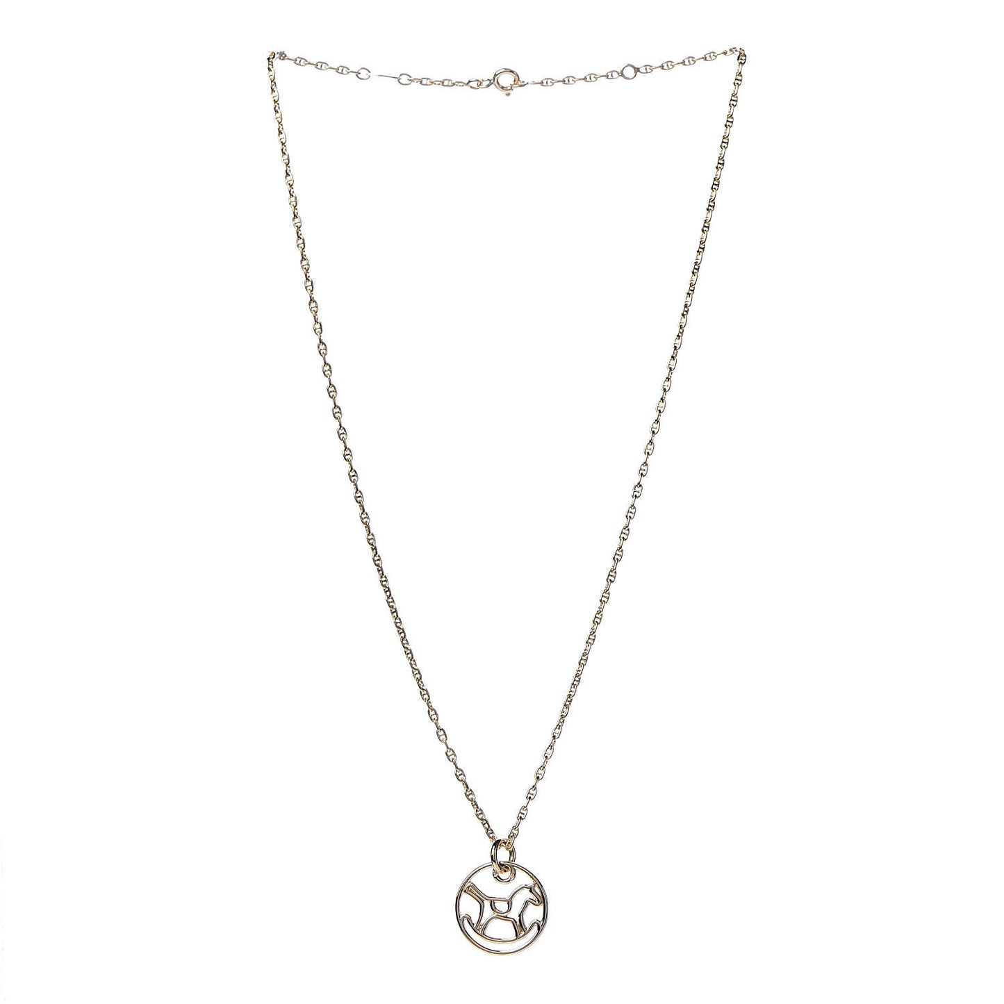 18K Yellow Gold Dada Baby Rocking Horse Pendant Necklace