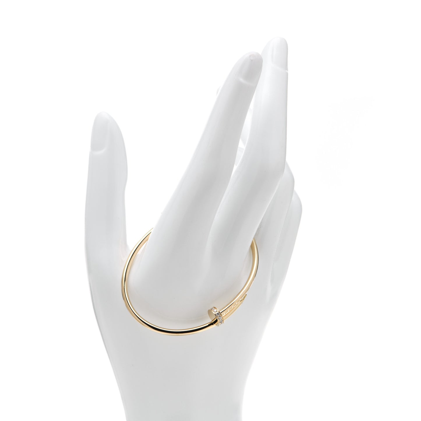 18K Yellow Gold Diamond Small Juste Un Clou Bracelet 15