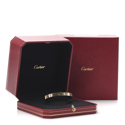 Cartier 18K Yellow Gold 1 Diamond LOVE Cuff Bracelet 16 6 of 6