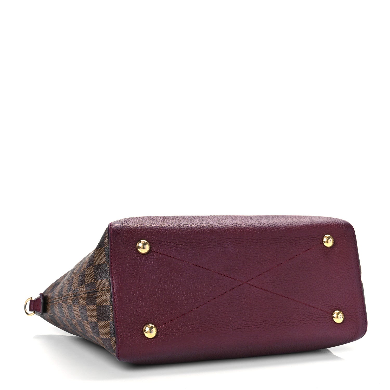 Louis Vuitton Damier Ebene Cuir Taurillon Hyde Park Fuchsia 4 of 9