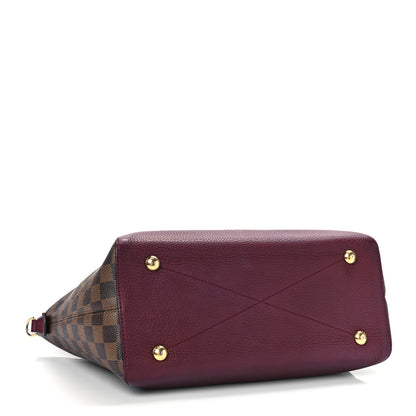 Louis Vuitton Damier Ebene Cuir Taurillon Hyde Park Fuchsia 4 of 9