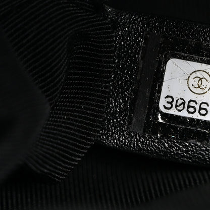 Chanel Tweed Quilted Kiss Lock Clutch Black 8 of 8