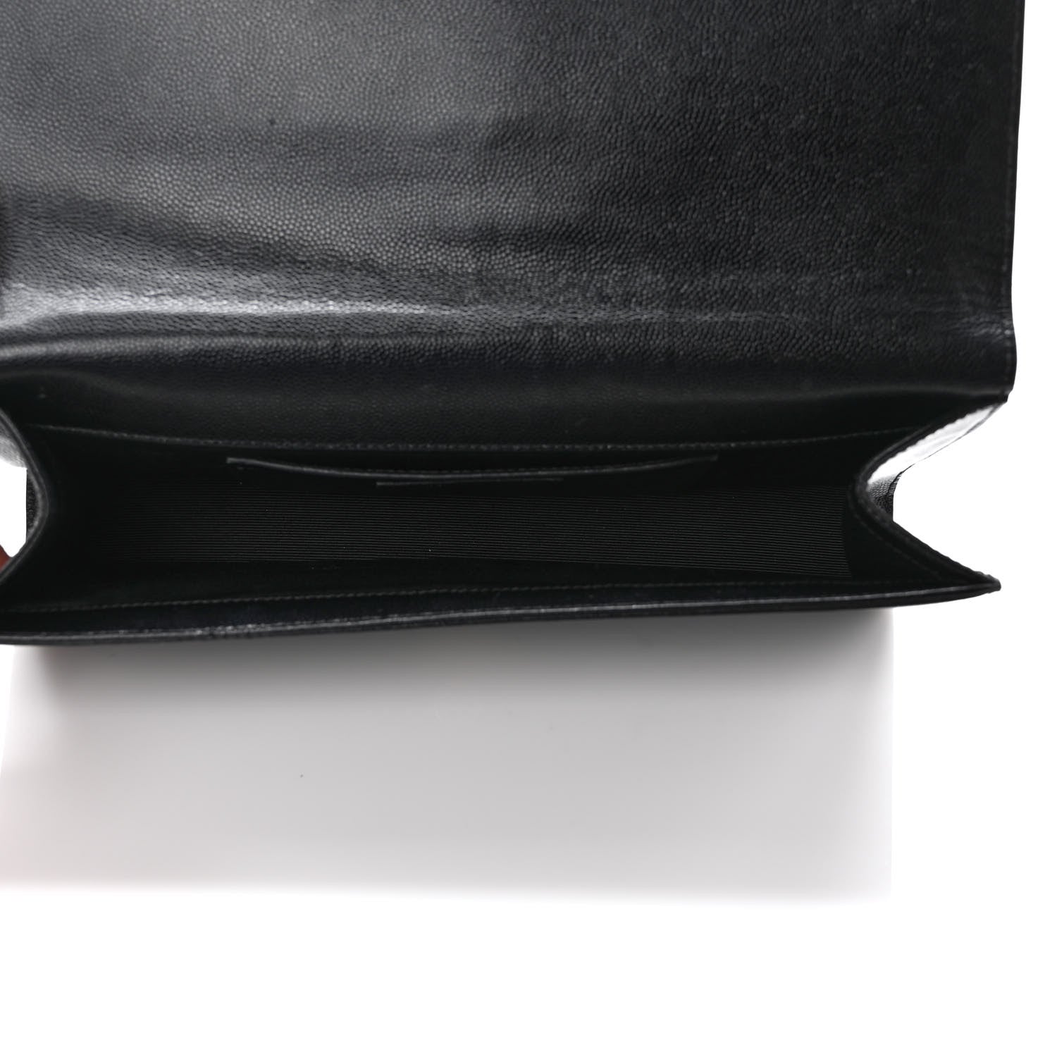 Saint Laurent Grain De Poudre Monogram Cassandre Clutch Black 5 of 7