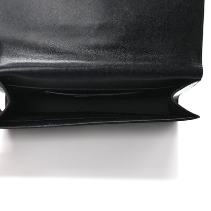 Saint Laurent Grain De Poudre Monogram Cassandre Clutch Black 5 of 7