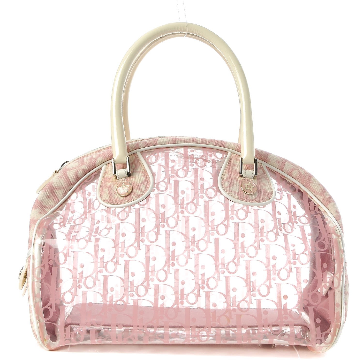 Christian Dior Vinyl Diorissimo Girly Rain Bowler Pink 1 of 16