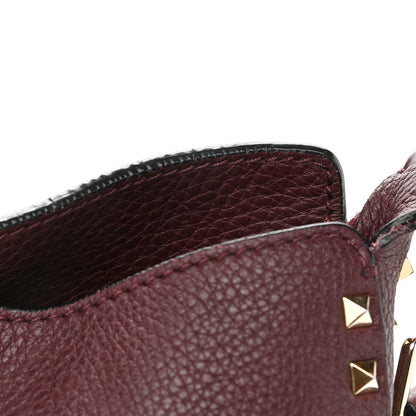 Valentino Garavani Pebbled Calfskin Large Rockstud Flip-Lock Messenger Bag Vinaccia 12 of 13