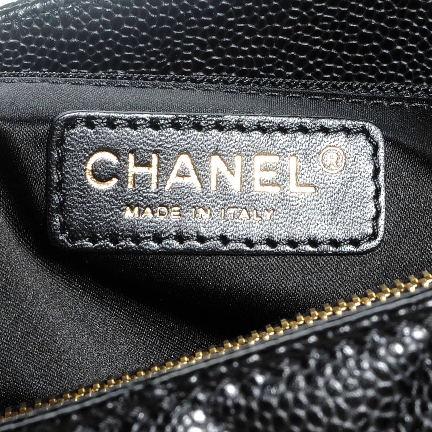Chanel Caviar Grand Shopping Tote GST Black 7 of 8