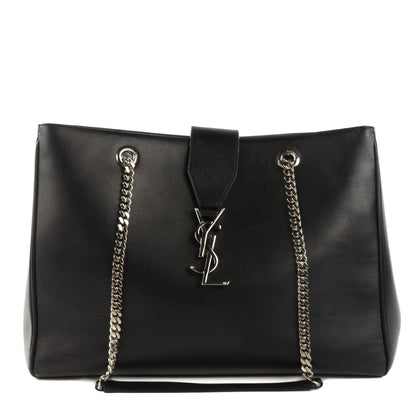 Saint Laurent Calfskin Classic Monogram Shopping Bag Black 1 of 10
