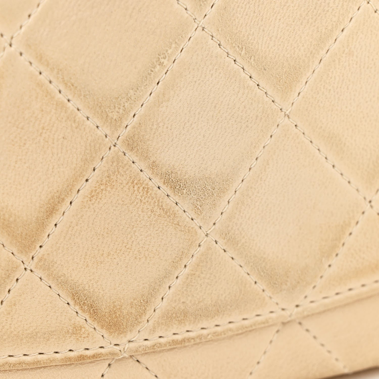 Chanel Lambskin Quilted Mini Square Flap Beige 14 of 14