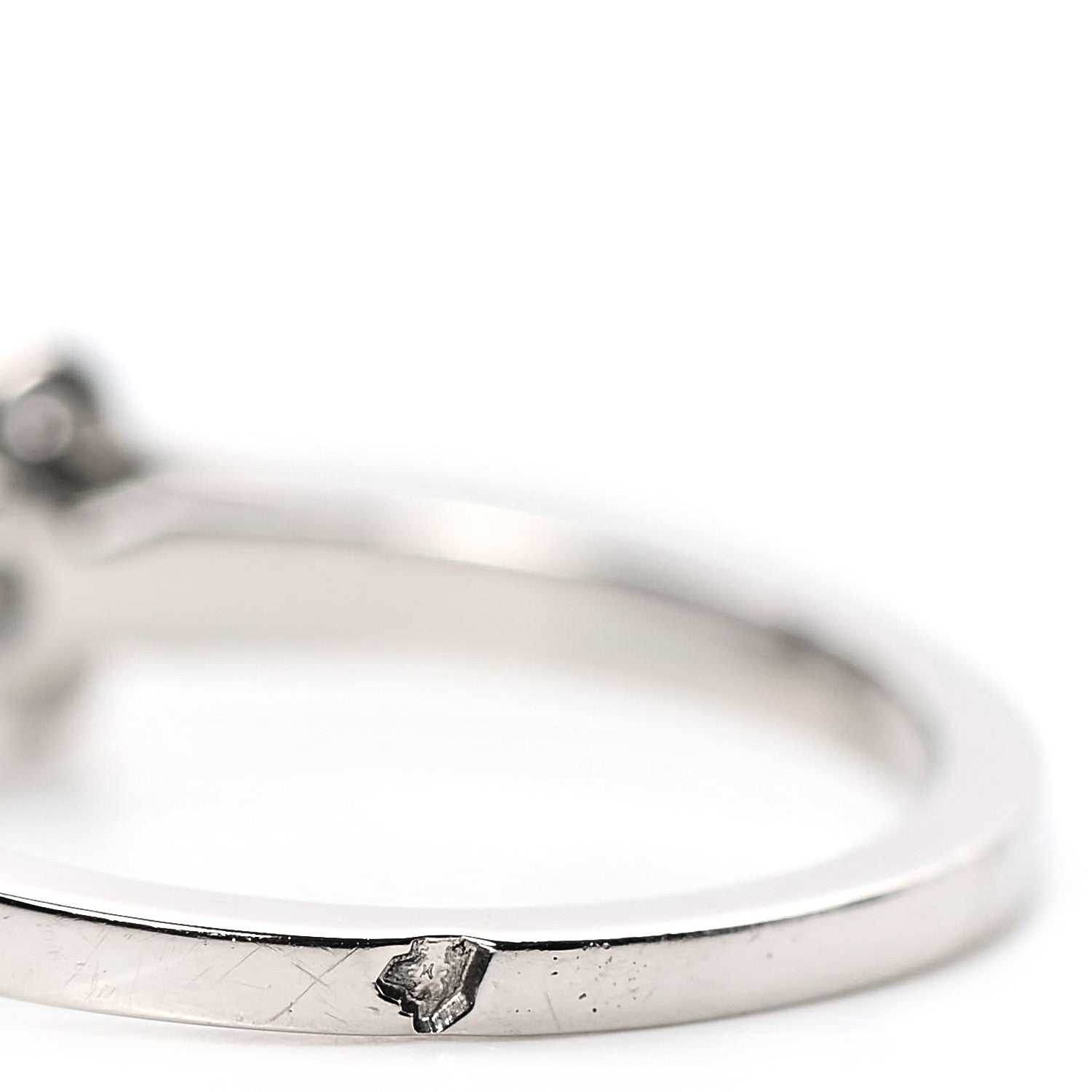 Cartier Platinum Diamond .28ct Ballerine Solitaire Engagement Ring 48 4.5 7 of 7